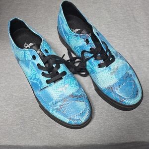 Creative Recreation Blue Snakeskin Men's Shoes